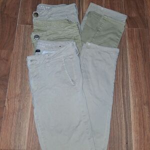 Men's Khaki and Olive Pants Set